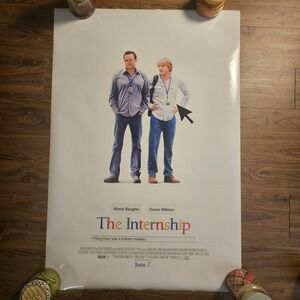 The Internship 2013 Promo Movie Poster 27x40 Vince Vaughn, Owen Wilson